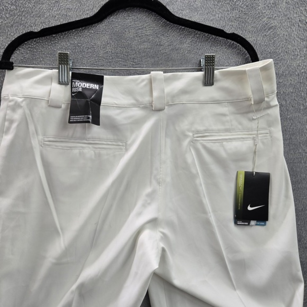 Nike Women Pants 10 White Dress Pants Dri-Fit Golf Pants Modern Rise 23" NWT - Picture 13 of 14